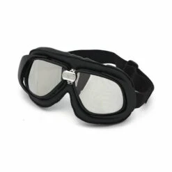 Bandit Classic Goggles Black Leather -Motorcycle Equipment Store bandit classic goggles black leather 2
