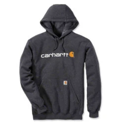 Carhartt Signature Logo Hooded Sweatshirt -Motorcycle Equipment Store carhartt signature logo hooded sweatshirt 2